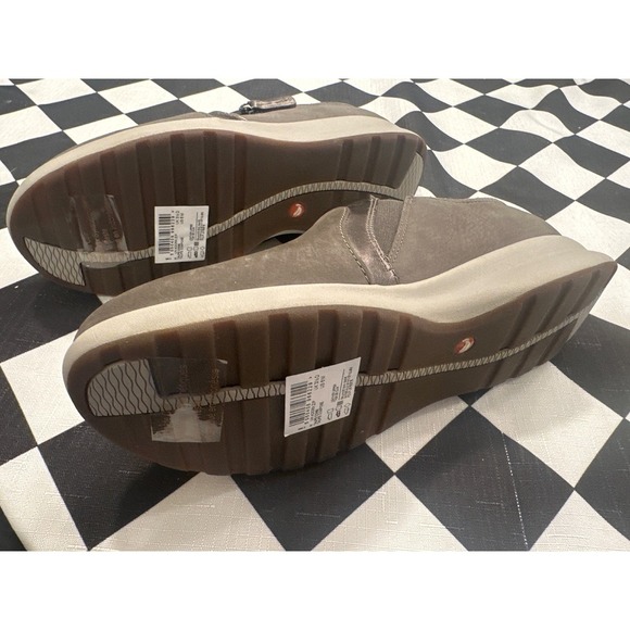 Clarks Unstructured Taupe Leather Slip On Loafers NEW Shoes Women's Size 6M - Picture 4 of 7